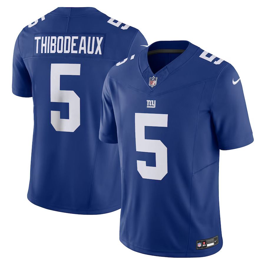 Men New York Giants 5 Kayvon Thibodeaux Nike Royal Vapor F.U.S.E. Limited NFL Jersey